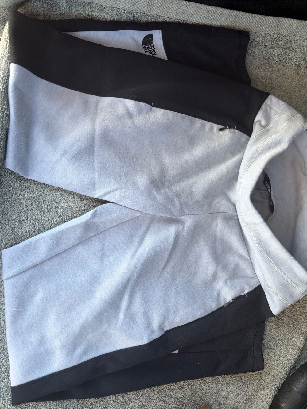 The North Face Two-Tone 3/4 length joggers. White and Black